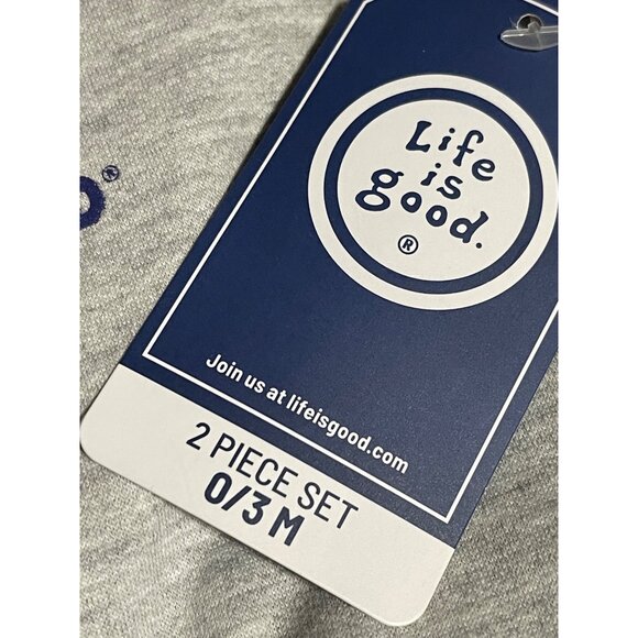 Life Is Good Infant Romper & Hat 2 Piece Set Infants 0/3M Red Buffalo Plaid - Picture 5 of 5